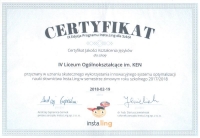 certyfikat