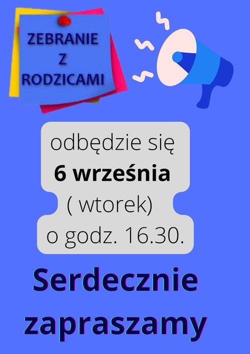 Informacja o zebraniach